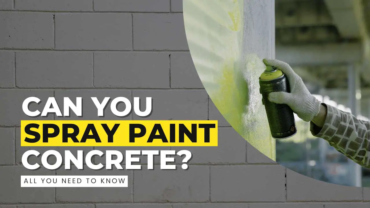 can you spray paint concrete